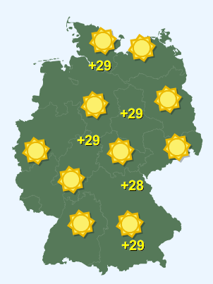 Wetter in Deutschland Dienstag 26.5.