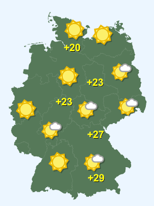 Wetter in Deutschland Mittwoch 27.5.