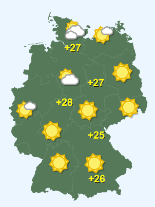 Wetter in Deutschland Freitag 29.5.