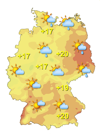 Wetter in Deutschland Sonntag 7.6.