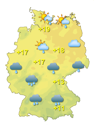 Wetter in Deutschland Mittwoch 10.6.