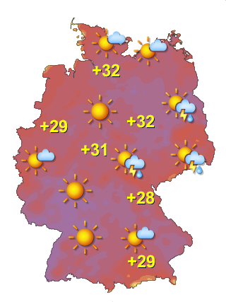 Wetter in Deutschland Samstag 20.6.