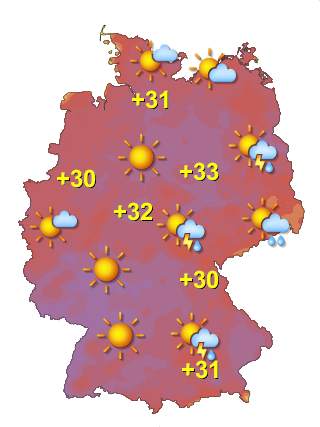 Wetter in Deutschland Samstag 20.6.