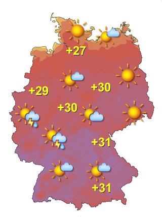 Wetter in Deutschland Sonntag 21.6.