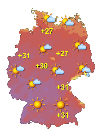 Wetter in Deutschland Montag 22.6.