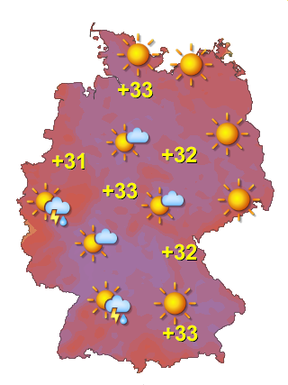 Wetter in Deutschland Dienstag 23.6.