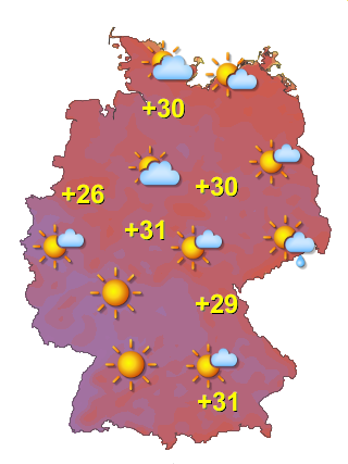Wetter in Deutschland Dienstag 23.6.