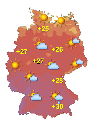 Wetter in Deutschland Dienstag 23.6.
