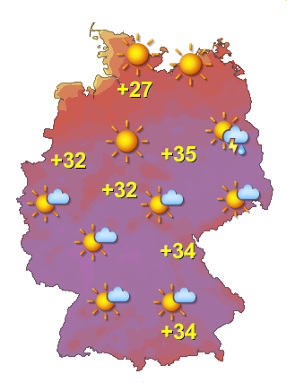 Wetter in Deutschland Mittwoch 24.6.
