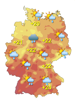 Wetter in Deutschland Sonntag 5.7.