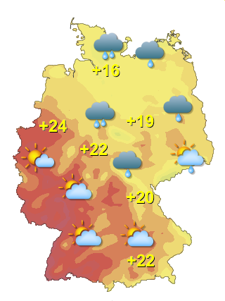 Wetter in Deutschland Montag 6.7.