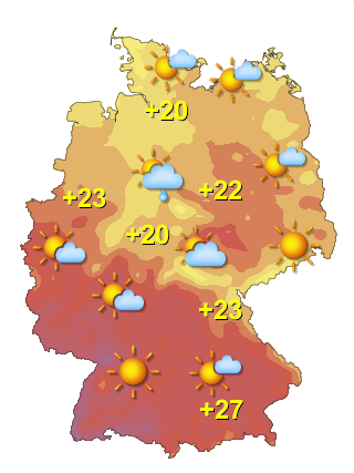 Wetter in Deutschland Mittwoch 8.7.