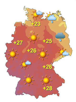 Wetter in Deutschland Donnerstag 9.7.