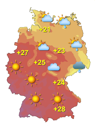 Wetter in Deutschland Donnerstag 9.7.