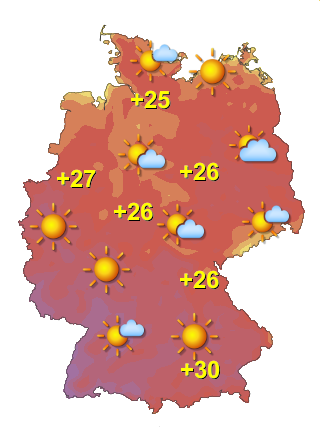 Wetter in Deutschland Freitag 10.7.