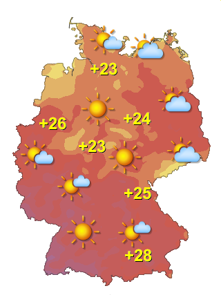 Wetter in Deutschland Freitag 10.7.