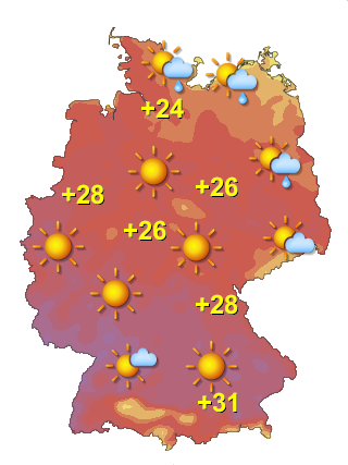 Wetter in Deutschland Samstag 11.7.