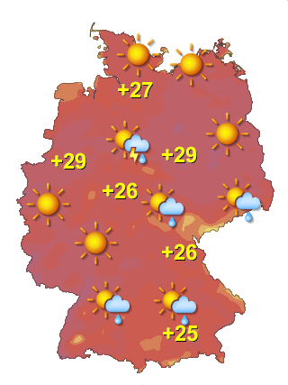 Wetter in Deutschland Donnerstag 16.7.