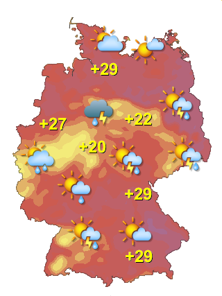 Wetter in Deutschland Freitag 17.7.