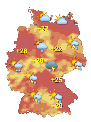 Wetter in Deutschland Freitag 17.7.