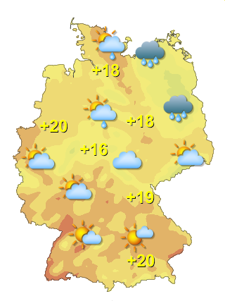 Wetter in Deutschland Sonntag 19.7.