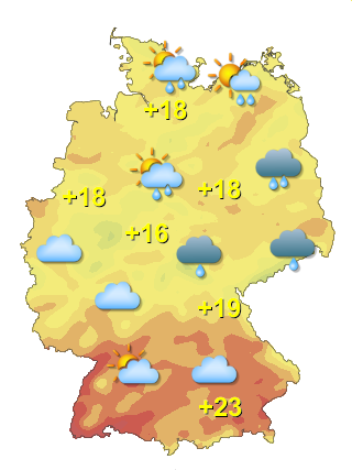 Wetter in Deutschland Mittwoch 22.7.