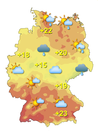 Wetter in Deutschland Donnerstag 23.7.