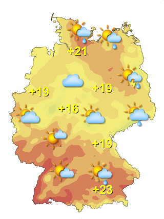Wetter in Deutschland Donnerstag 23.7.