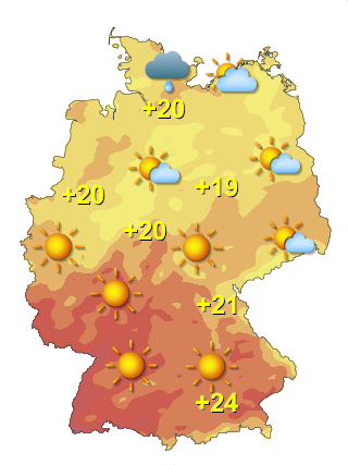 Wetter in Deutschland Freitag 24.7.