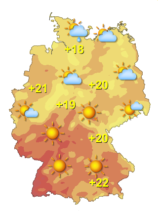Wetter in Deutschland Freitag 24.7.