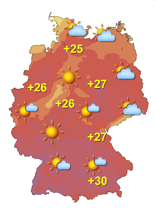 Wetter in Deutschland Samstag 25.7.