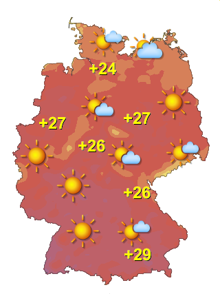 Wetter in Deutschland Samstag 25.7.