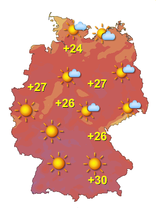 Wetter in Deutschland Samstag 25.7.