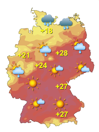 Wetter in Deutschland Sonntag 26.7.