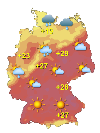 Wetter in Deutschland Sonntag 26.7.