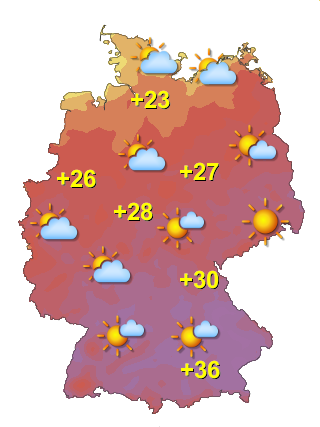 Wetter in Deutschland Freitag 31.7.