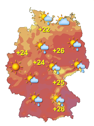 Wetter in Deutschland Samstag 1.8.