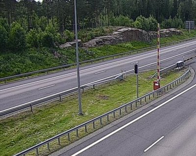 Tie 7 Virolahti, Vaalimaan tunneli, puomi itä